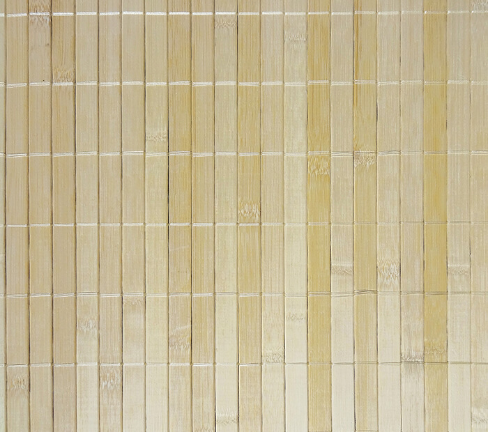 Бамбуковое полотно с нитью натурального цвета ламель 17 мм, шир. 2,5 м.